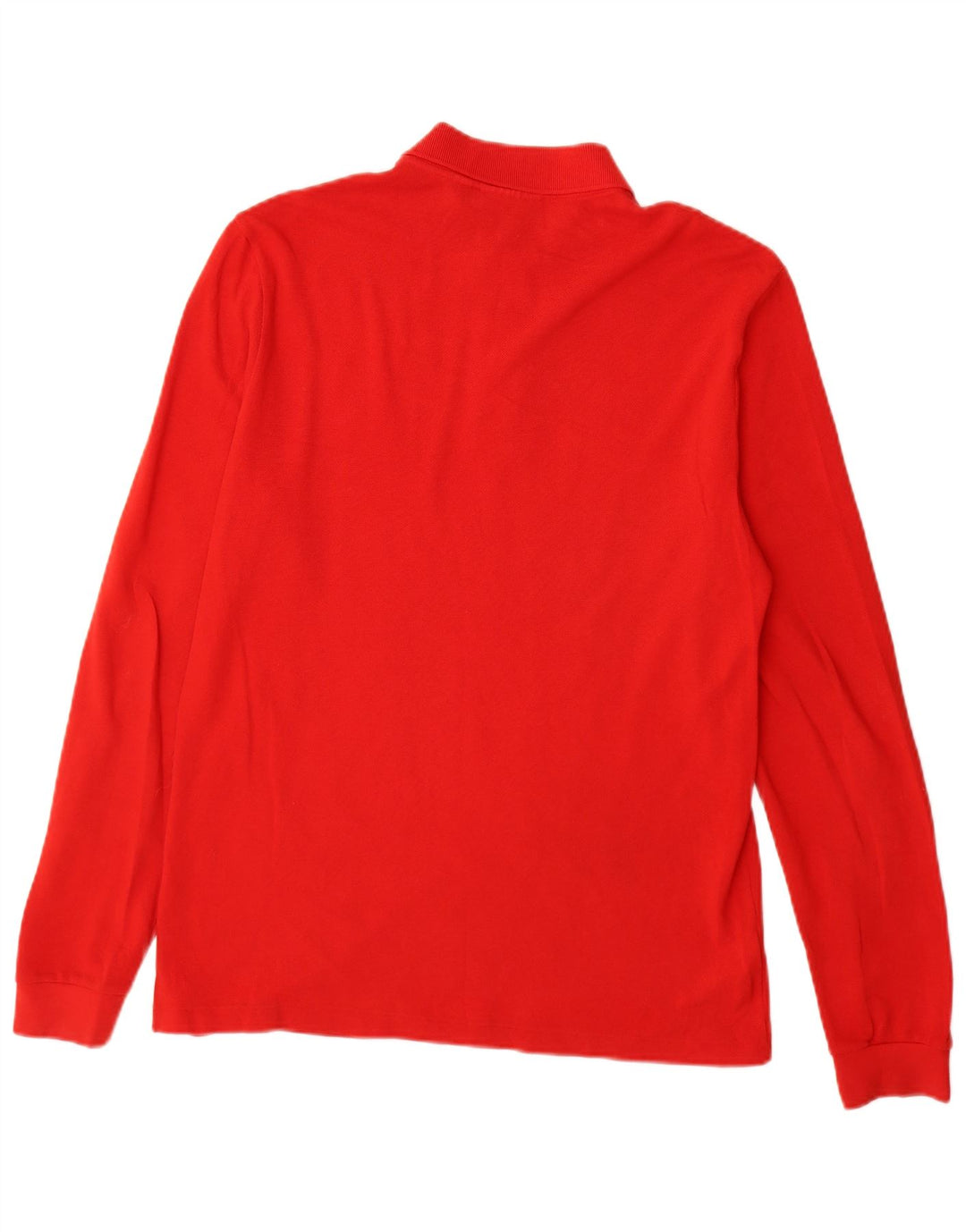 Camisa polo masculina Lacoste Classic Fit manga comprida tamanho 3 pequeno algodão vermelho