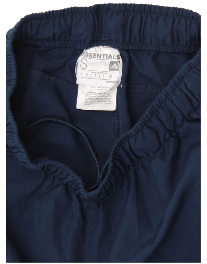 Calça de treino masculina Adidas pequena azul marinho poliéster