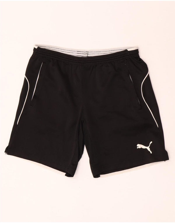 Shorts esportivos Puma meninos 15-16 anos preto poliéster