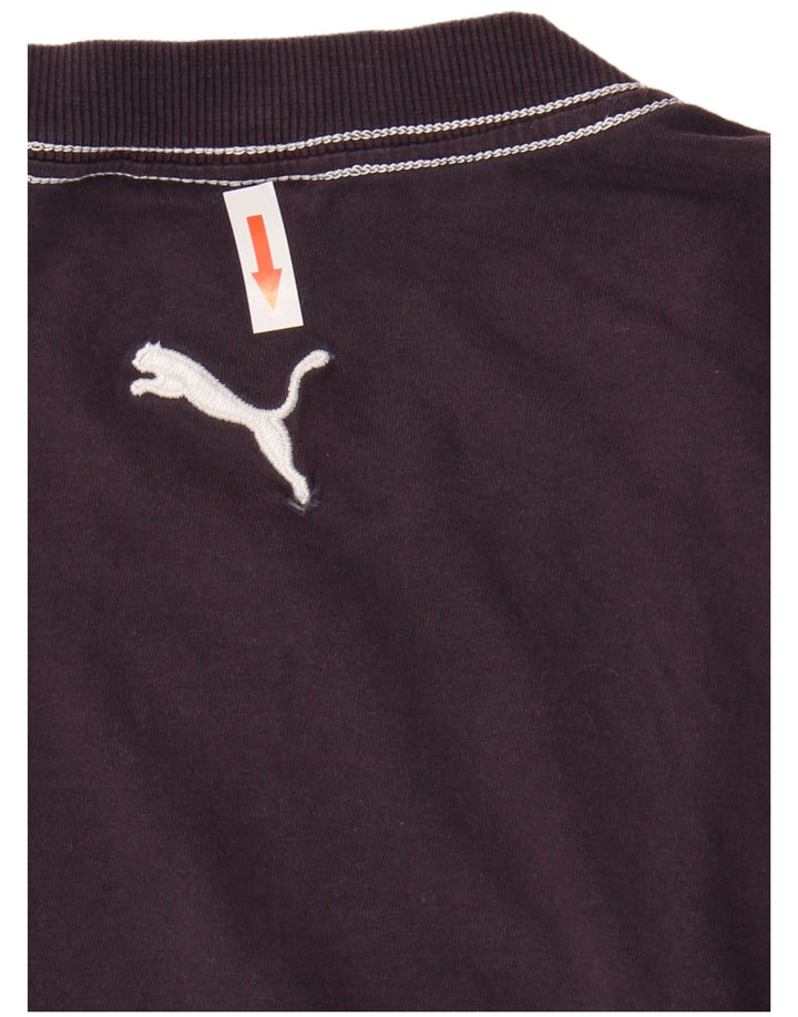 Camiseta masculina Puma Graphic Top Médio Algodão Azul Marinho