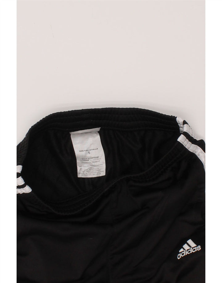 Calças de treino Adidas meninos 4-5 anos preto poliéster