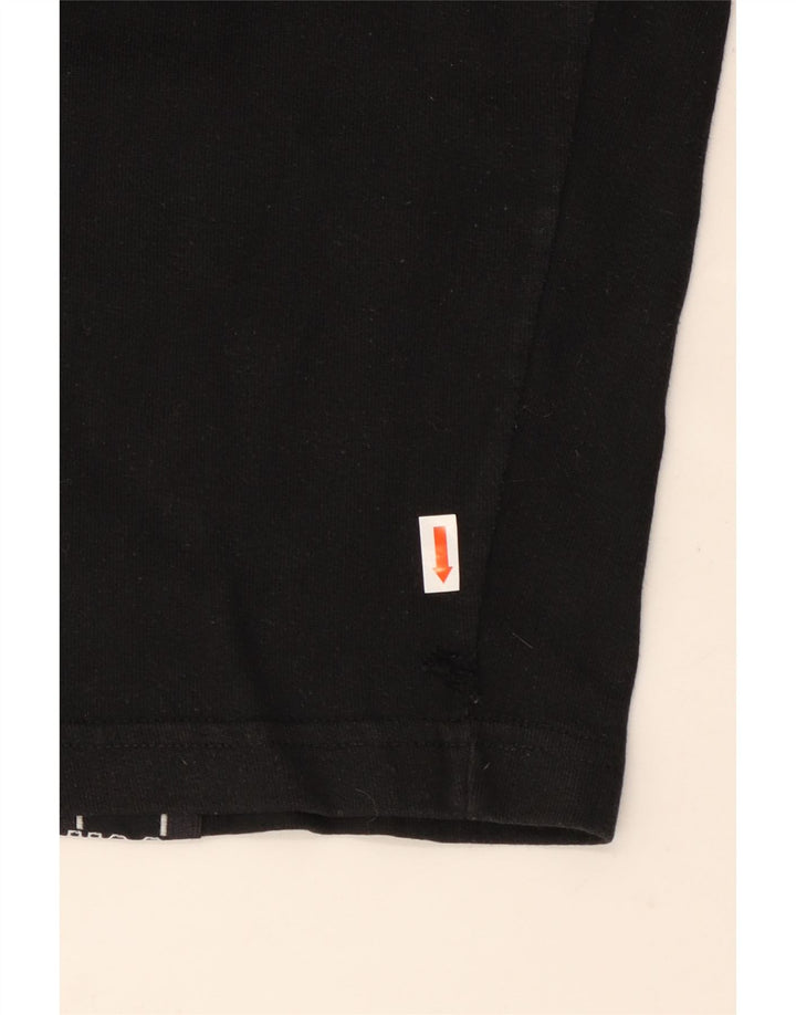CHAMPION Calça de treino masculina gráfica pequena preta