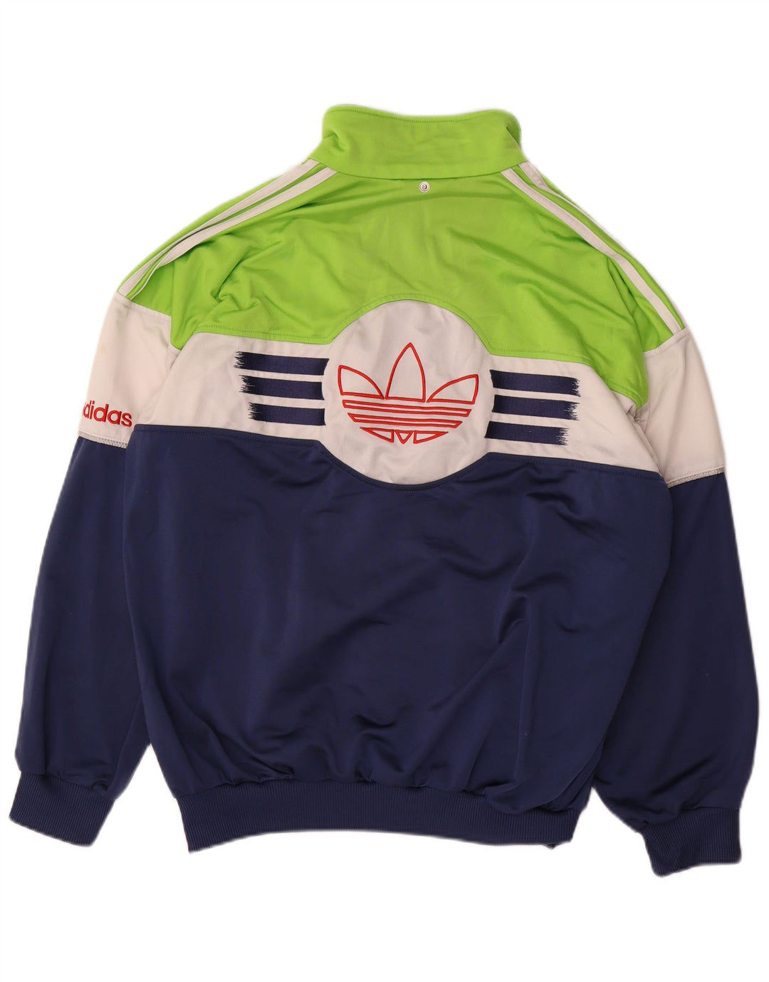 ADIDAS Mens Tracksuit Top Jacket UK 42/44 Grande Azul Marinho Colourblock