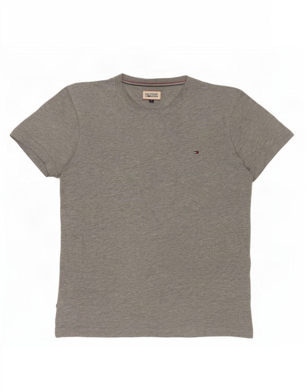 Tommy Hilfiger Womens T-Shirt Top UK 16 Large Grey Cotton