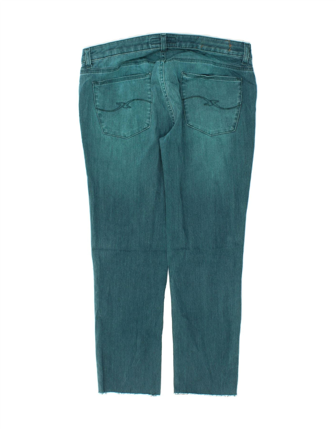 TRUSSARDI Womens Tapered Cropped Jeans W28 L25 Blue Cotton Vintage Trussardi and Second-Hand Trussardi from Messina Hembry 