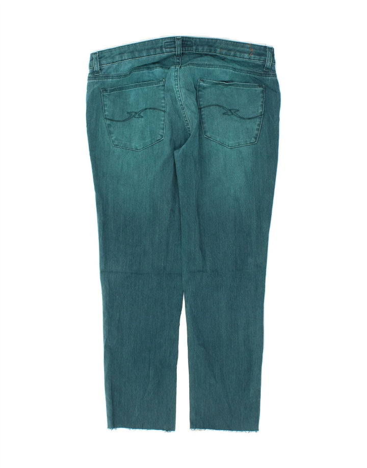 TRUSSARDI Womens Tapered Cropped Jeans W28 L25 Blue Cotton Vintage Trussardi and Second-Hand Trussardi from Messina Hembry 