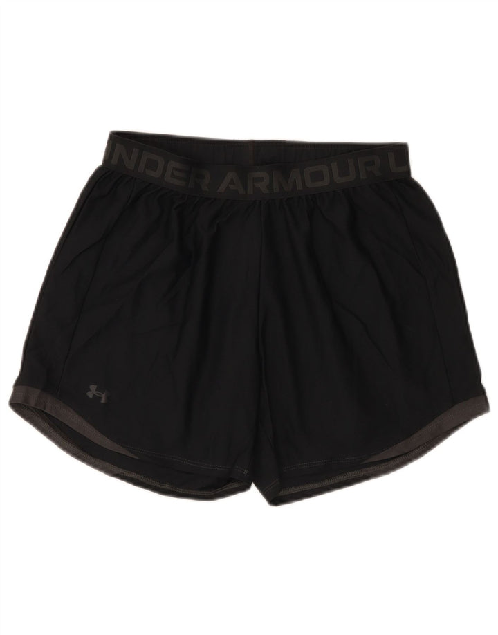 Under Armour Womens Graphic Sport Shorts UK 10 Pequeno Poliéster Preto