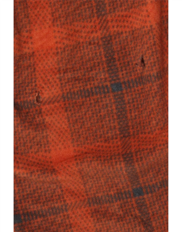 Camisa masculina de lã O'Neill grande poliéster xadrez laranja