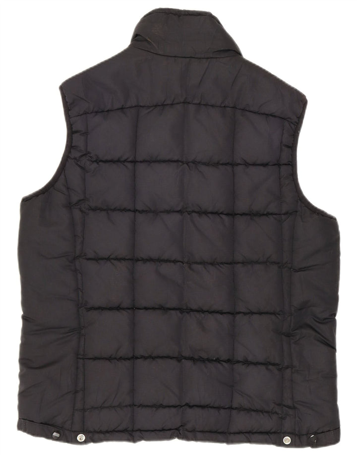 Adidas Womens Padded Gilet UK 12 Médio Preto Poliéster
