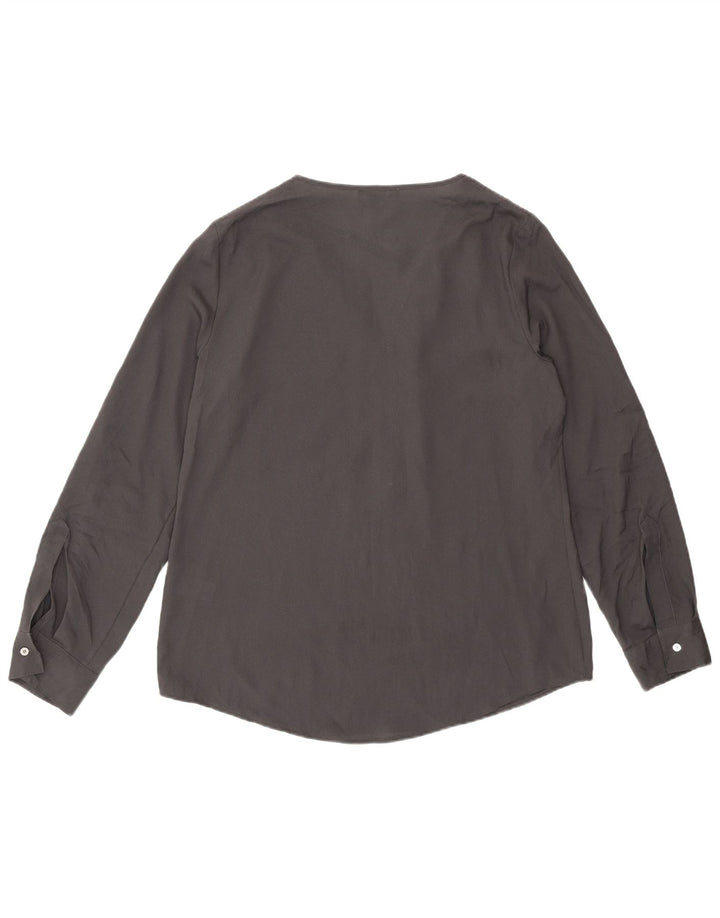 Blusa feminina de manga comprida Calvin Klein UK 14 poliéster cinza médio