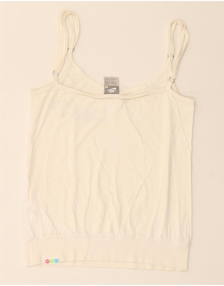 Top Nike Feminino Crop Graphic Cami UK 10/12 Médio Off White