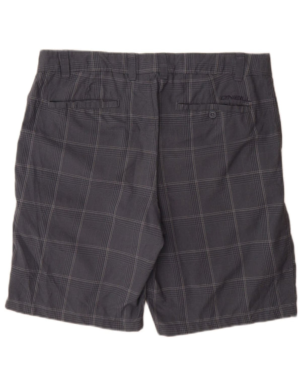 O'Neill Mens Chino Shorts W36 Grande Poliéster Xadrez Azul Marinho