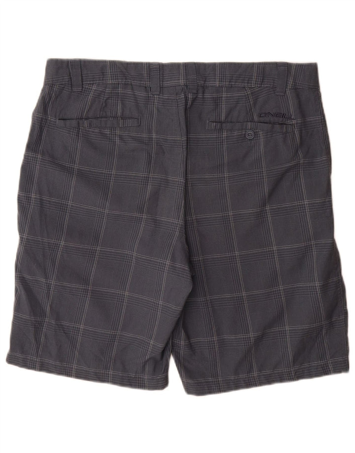 O'Neill Mens Chino Shorts W36 Grande Poliéster Xadrez Azul Marinho