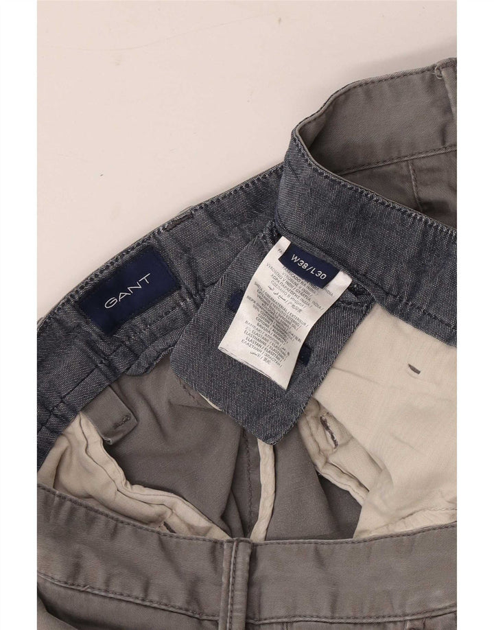 Calça masculina Gant cortada W38 L25 algodão cinza