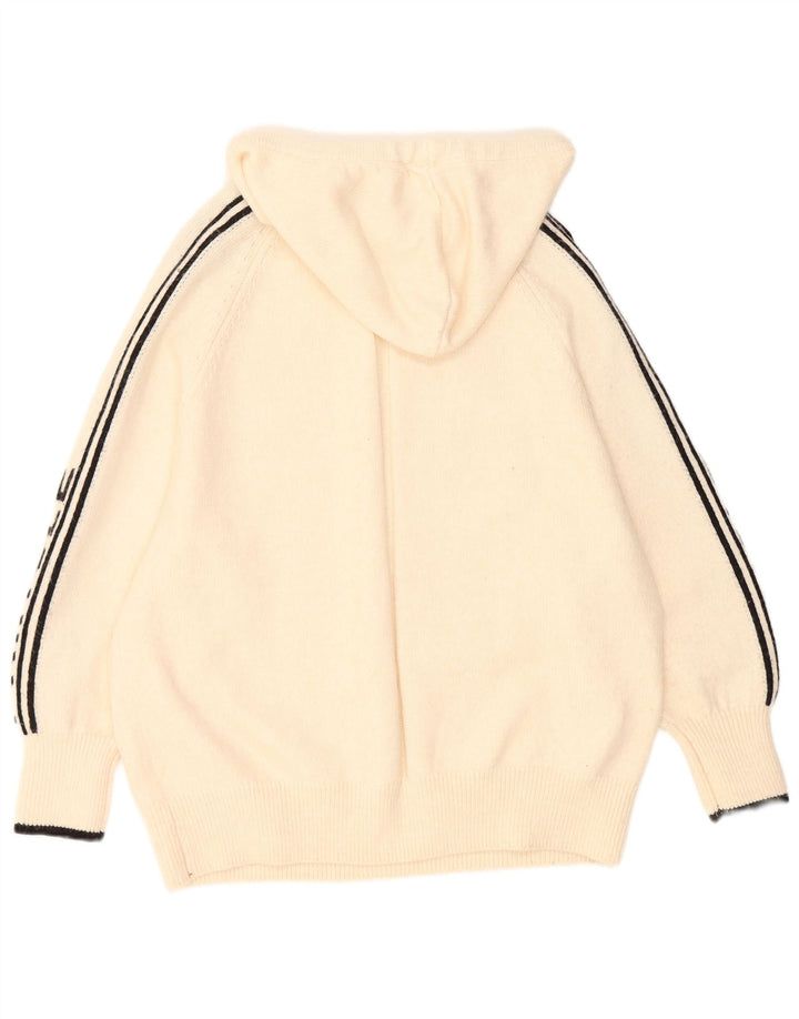 Suéter feminino PRINGLE com estampa oversized UK 10 pequeno off white