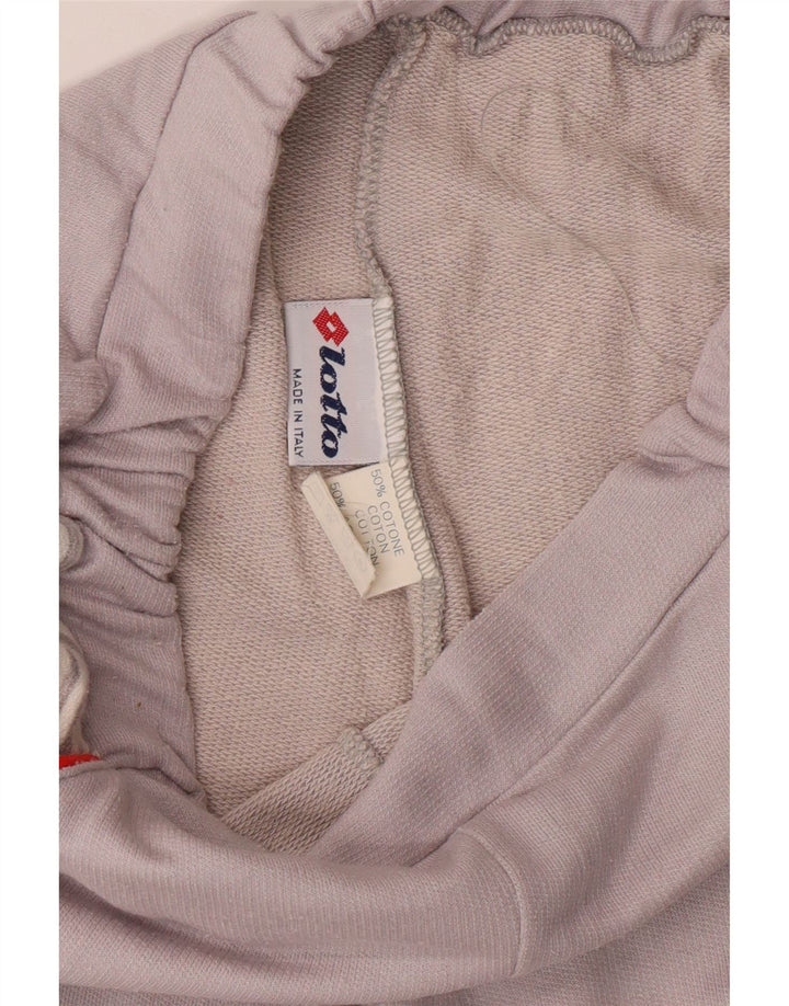 Calça de treino feminina LOTTO IT 46 grande algodão cinza