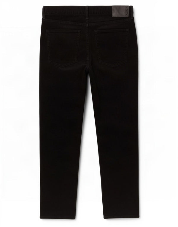 Calça masculina reta de veludo cotelê Marks & Spencer W40 L29 algodão preto
