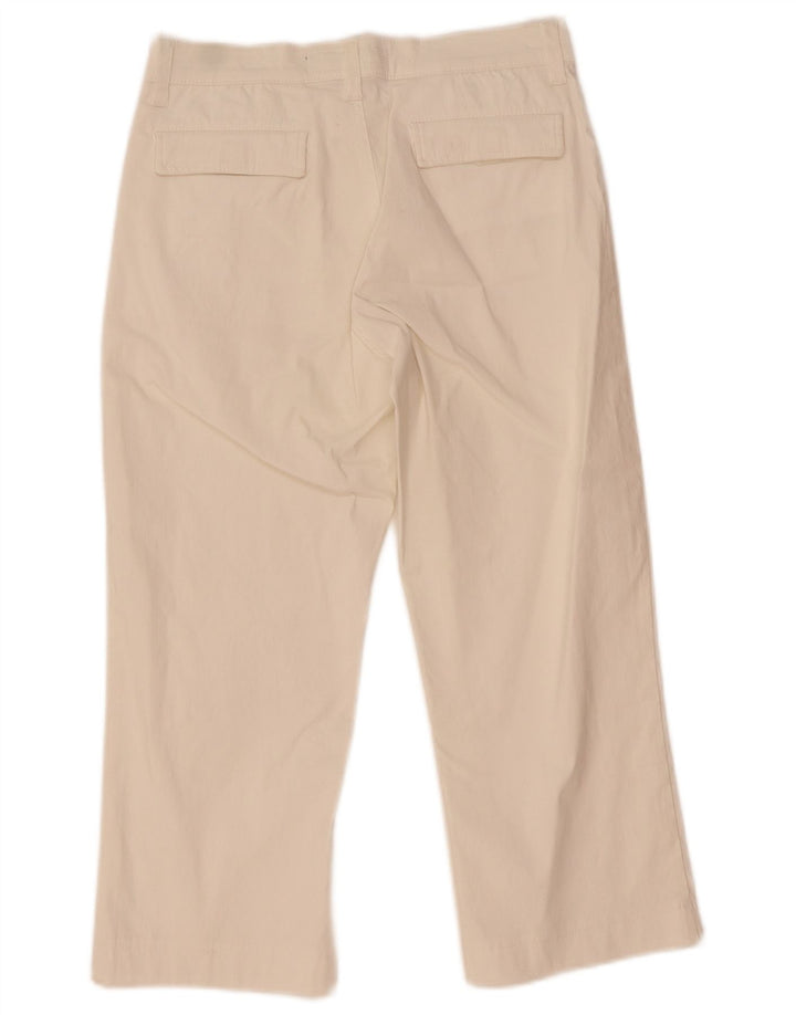 Calça Capri Feminina Rifle Reta W30 L20 Poliamida Branca