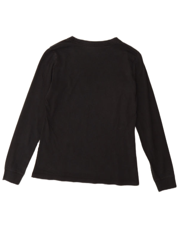 Top gráfico feminino NIKE manga comprida UK 10 pequeno preto