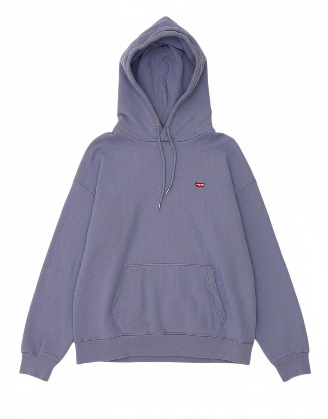 Suéter com capuz feminino LEVI'S UK 16 grande algodão roxo