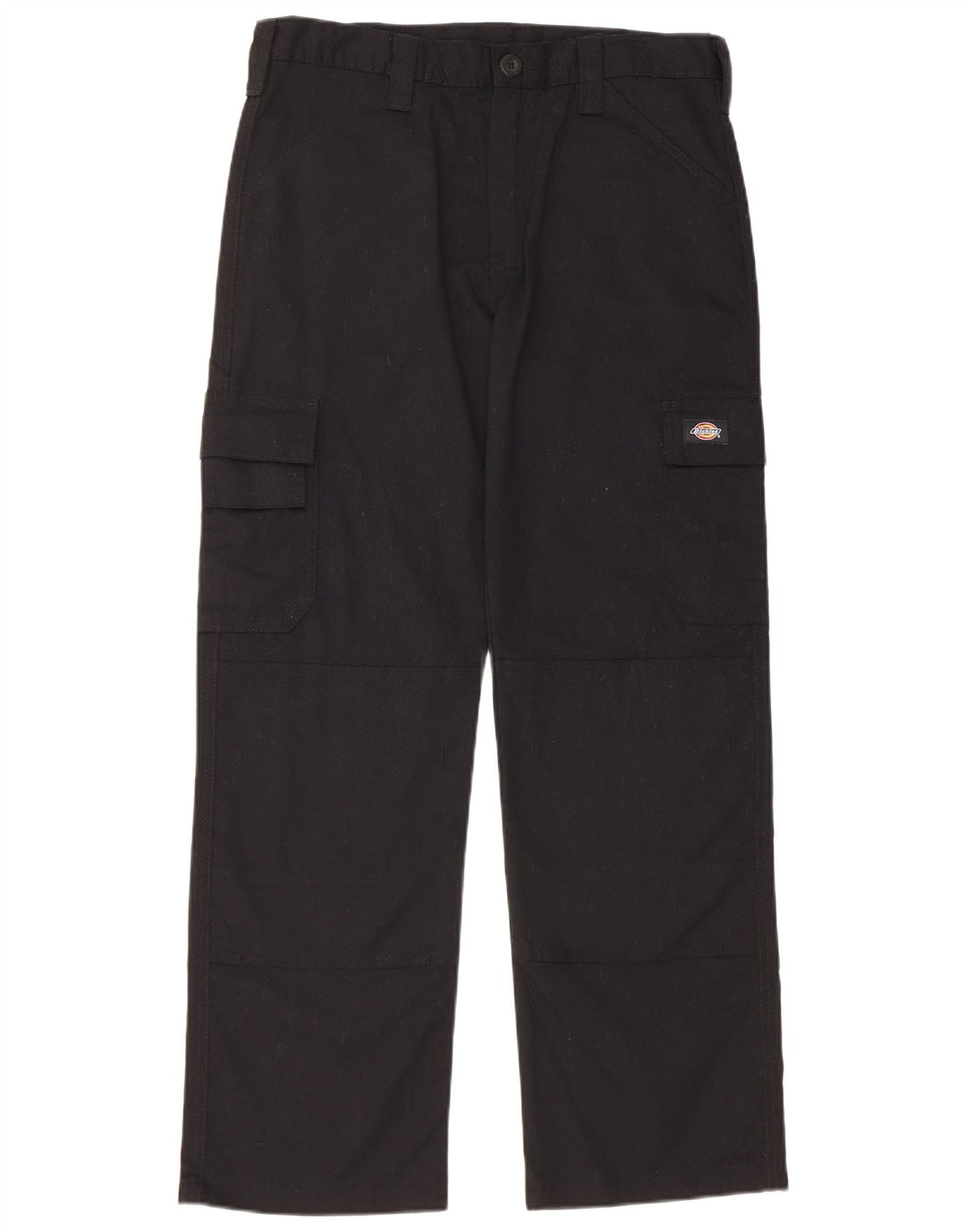 Calças cargo retas masculinas Dickies W32 L30 poliéster preto