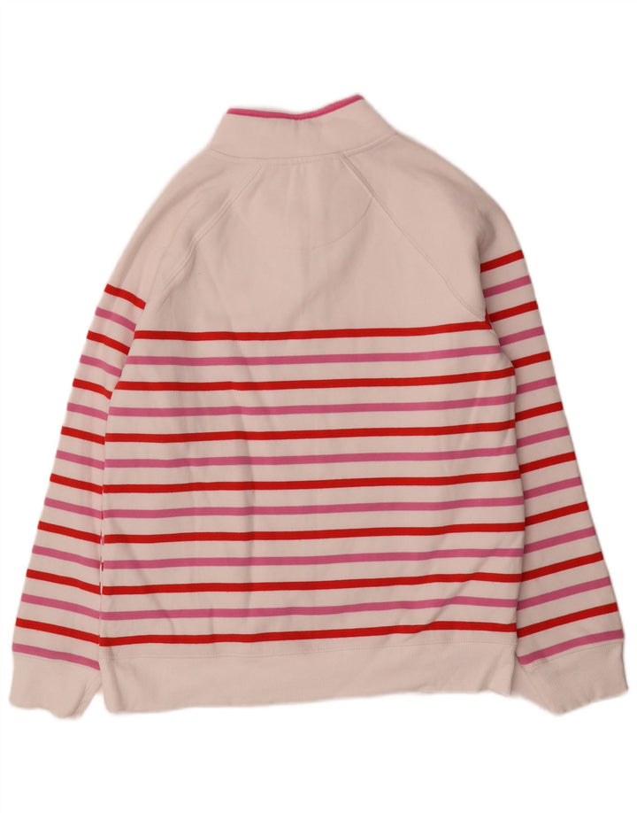 Crew Clothing moletom feminino Jumper UK 12 médio listrado multicolorido