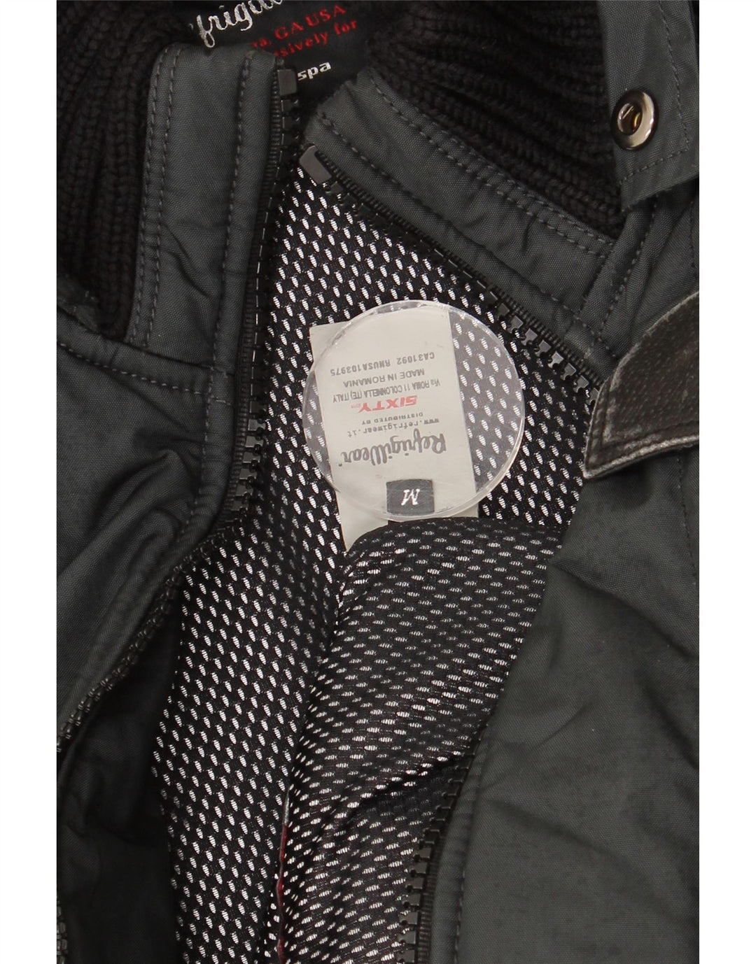 Jaqueta acolchoada masculina REFRIGIWEAR UK 38 nylon preto médio