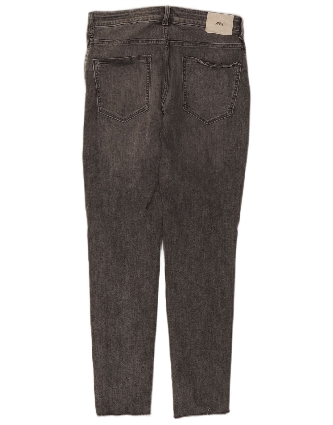 Zara Jeans Slim Feminino EU 42 Grande W32 L28 Cinza