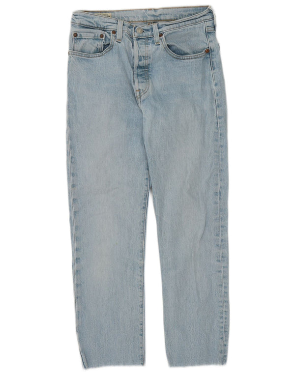 Jeans retos femininos Levi's W27 L26 algodão azul