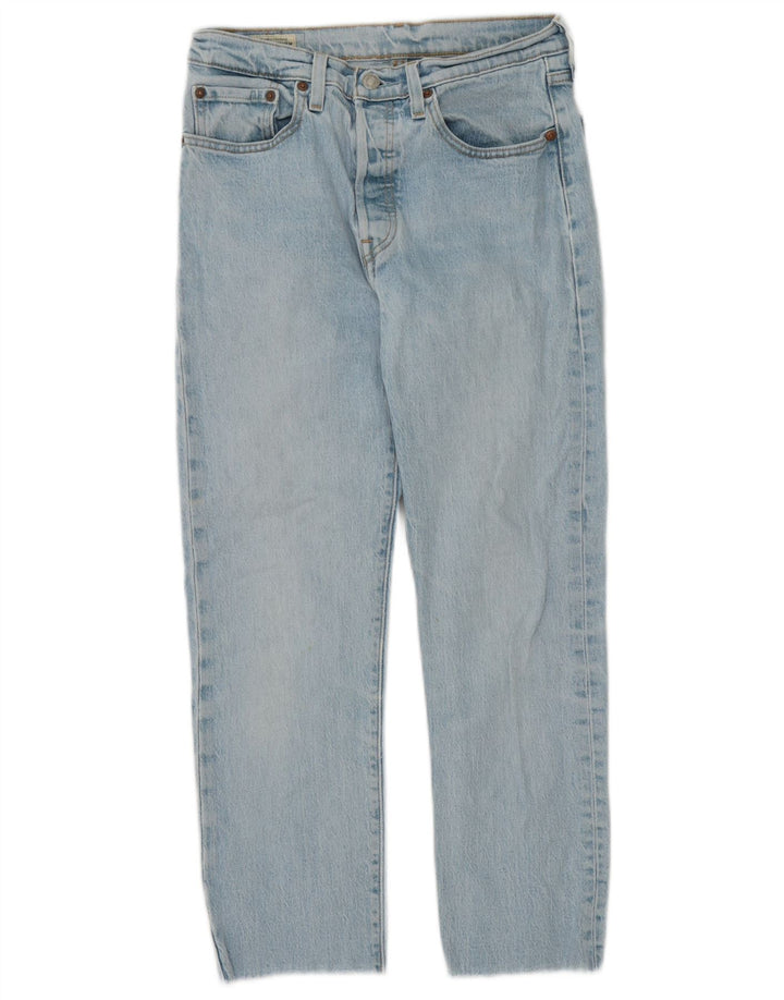 Jeans retos femininos Levi's W27 L26 algodão azul