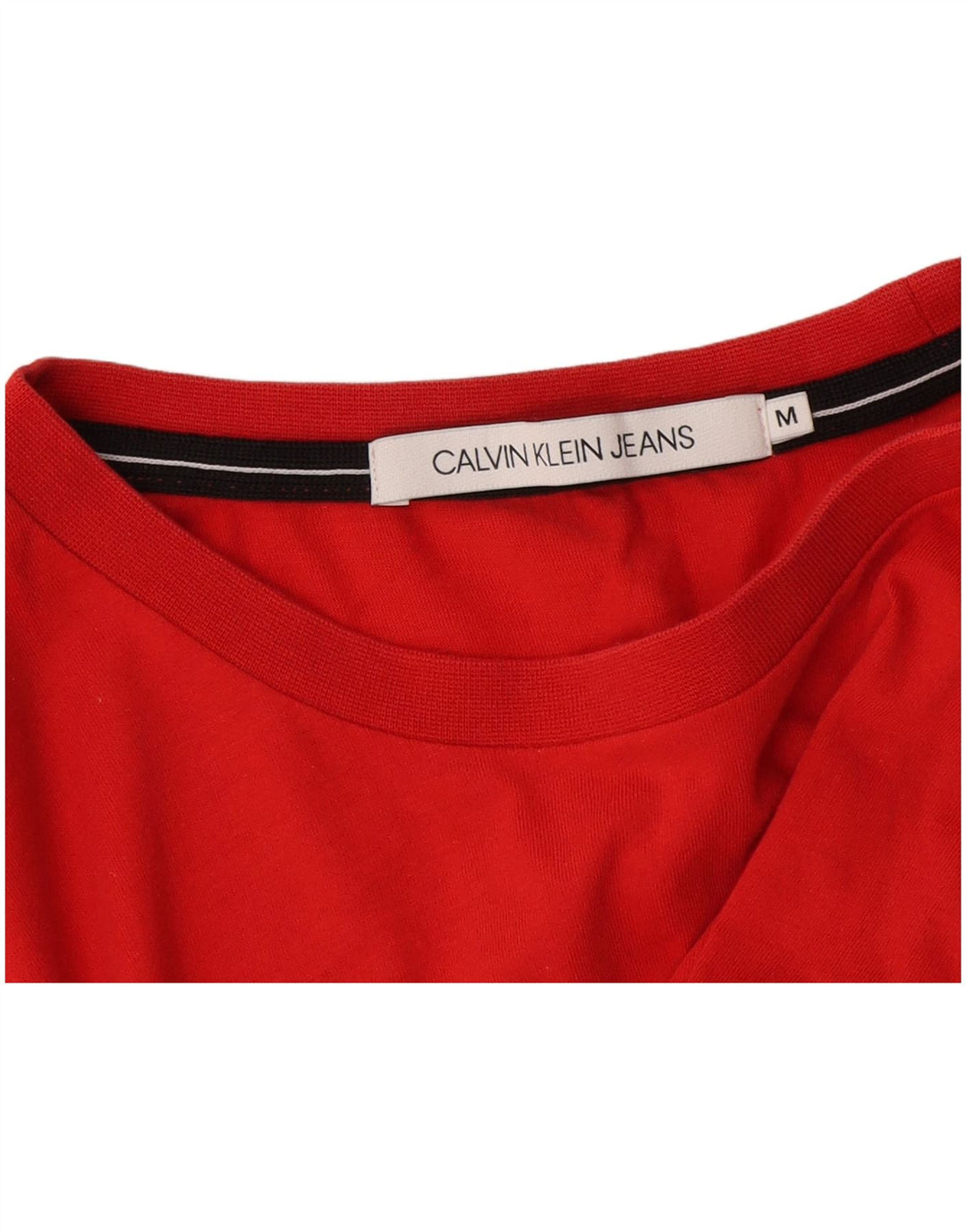 Camiseta masculina Calvin Klein Jeans Top Médio Vermelho