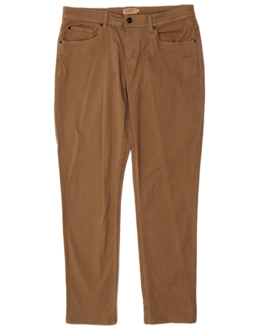 Calça casual masculina slim da Dack IT 48 médio W34 L31 algodão marrom