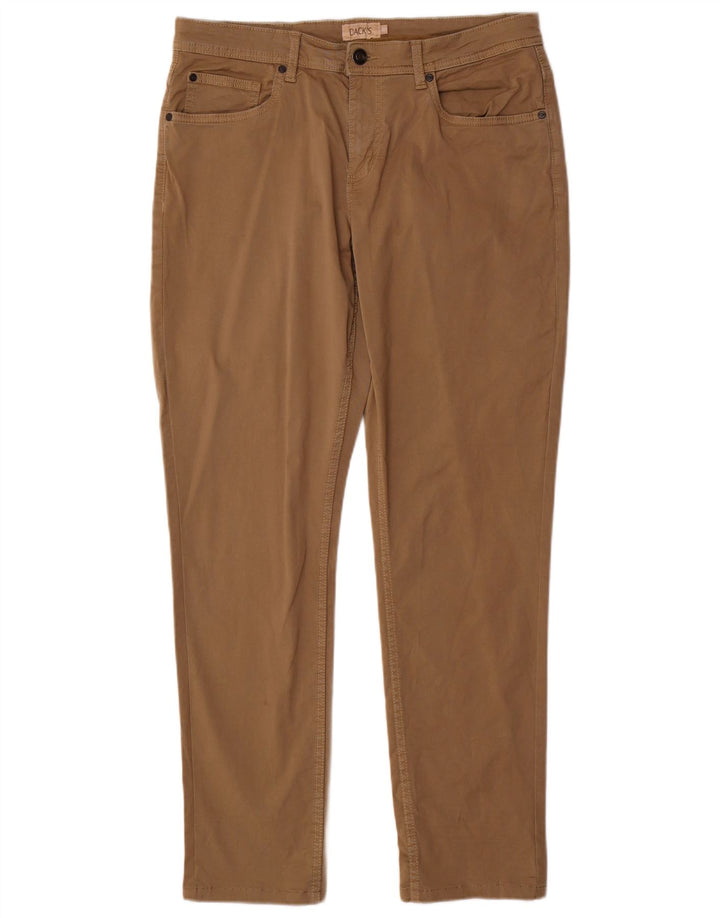 Calça casual masculina slim da Dack IT 48 médio W34 L31 algodão marrom