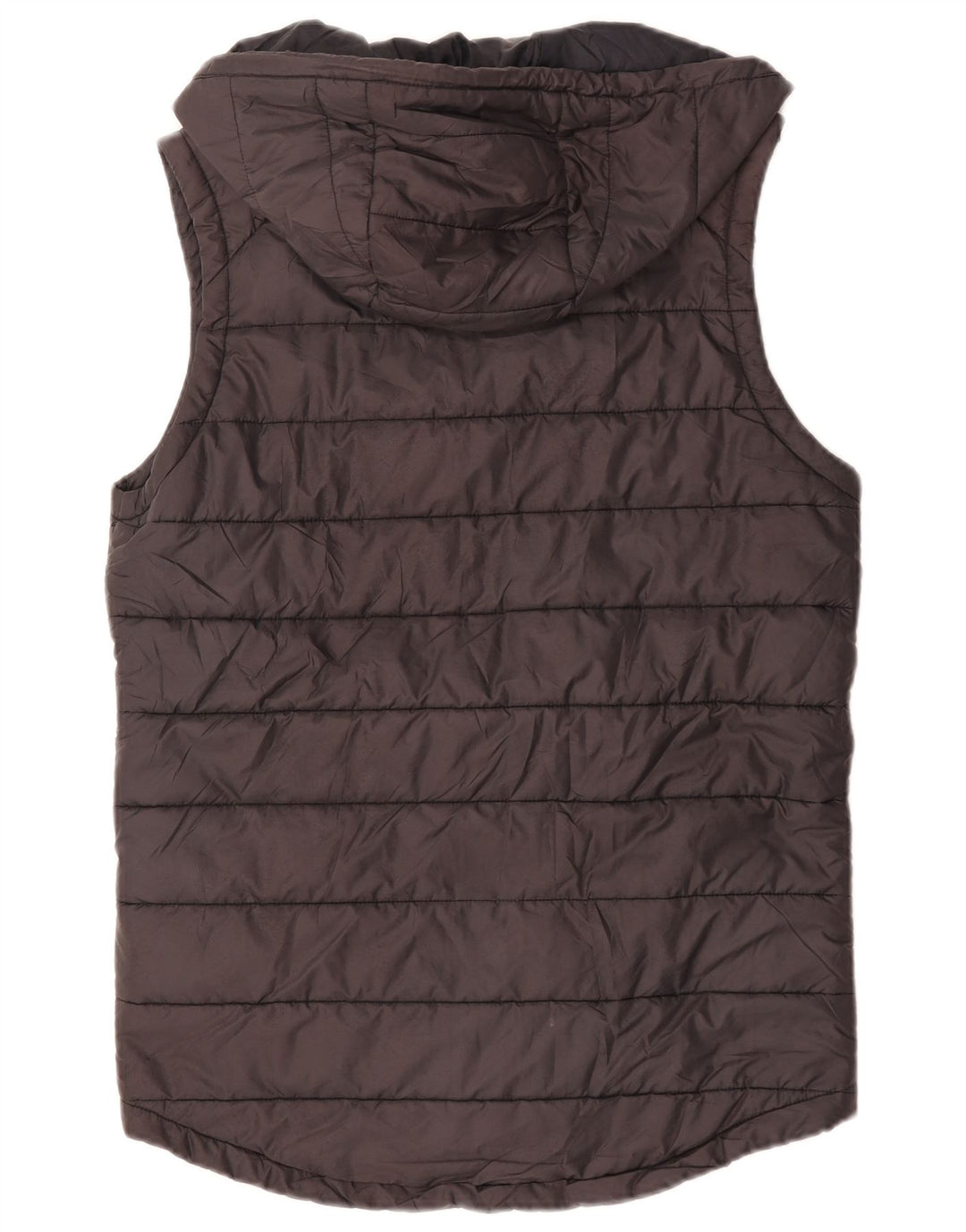 Colete acolchoado com capuz masculino Nike UK 36 pequeno poliéster preto
