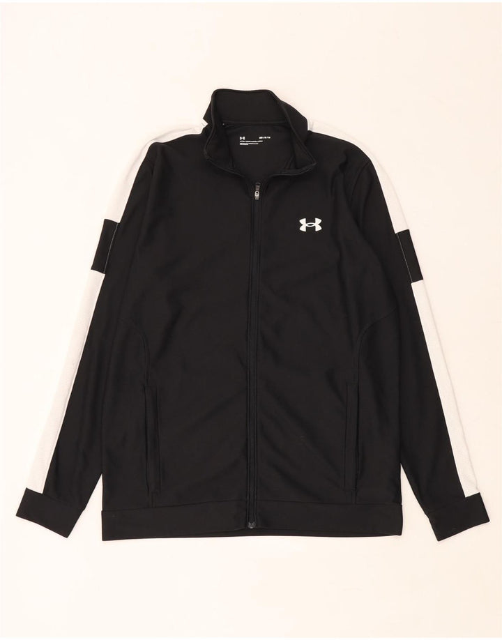 Under Armour Mens Treino Top Jacket Medium Black Colourblock Poliéster