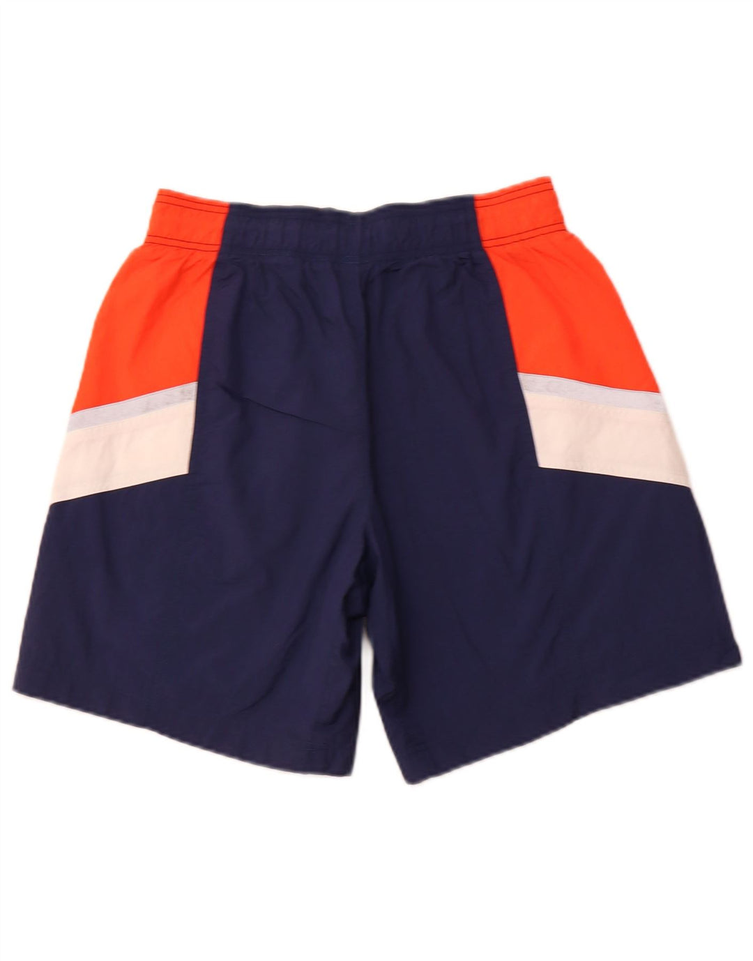 Shorts esportivos masculinos NIKE médio azul marinho colorblock poliéster