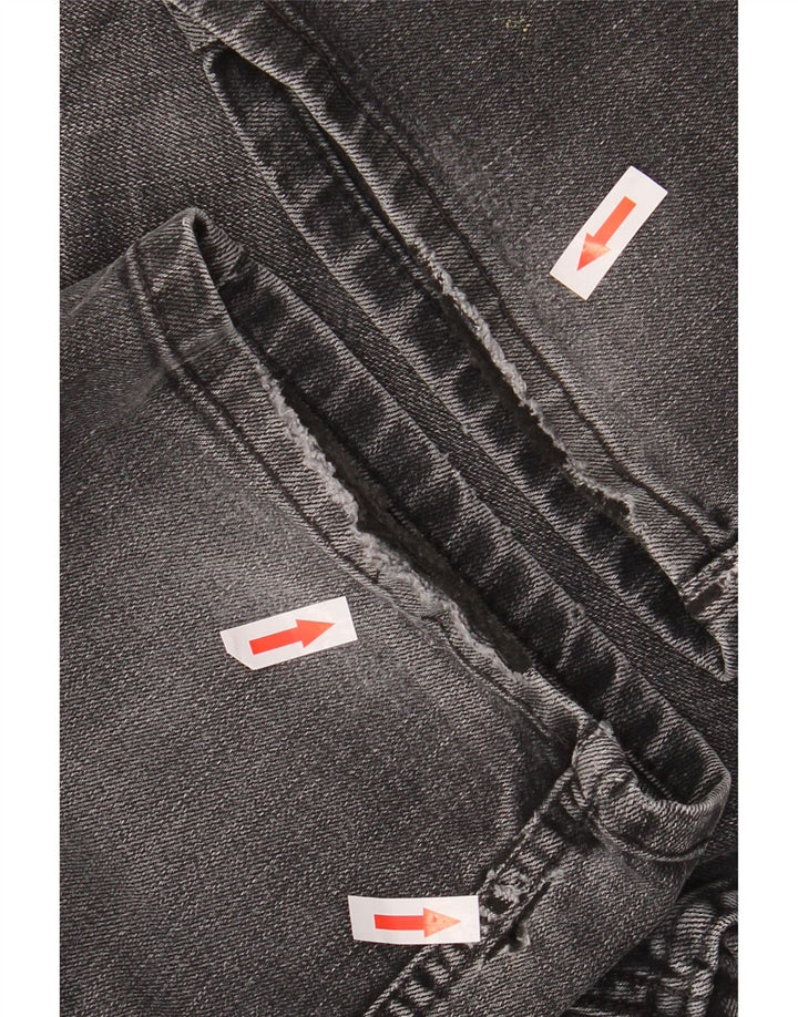 Calças Jeans Masculinas Tapered Marks & Spencer W36 L29 Cinza Algodão