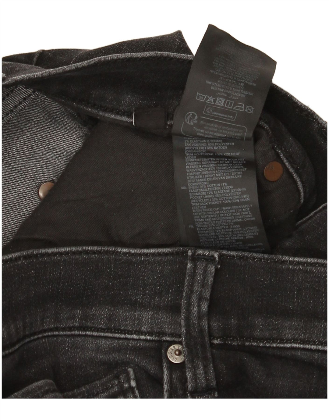 G-Star Masculino Slim Jeans W36 L30 Algodão Preto