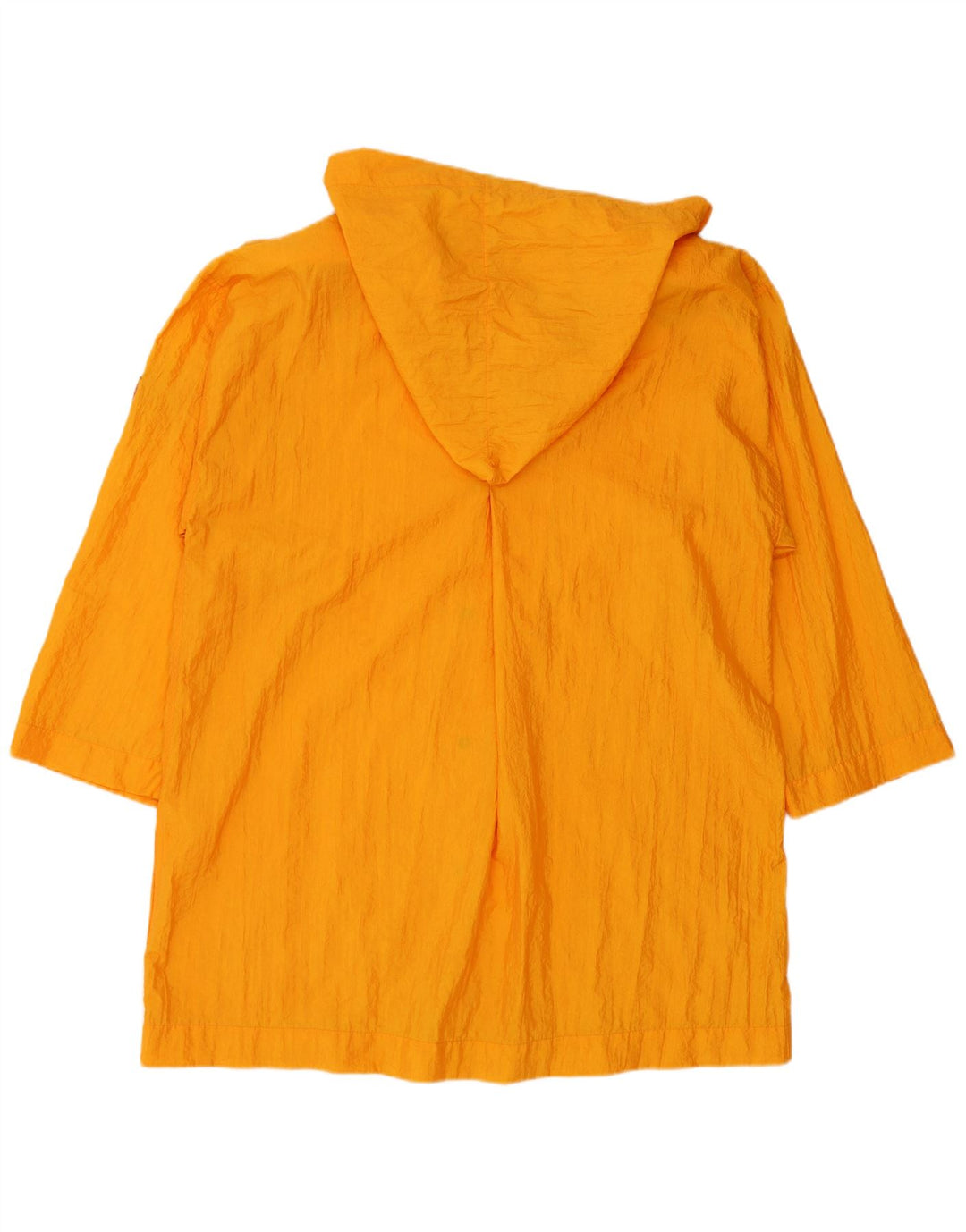 Capa de chuva feminina grande com capuz KRIZIA IT 40 pequena laranja poliamida