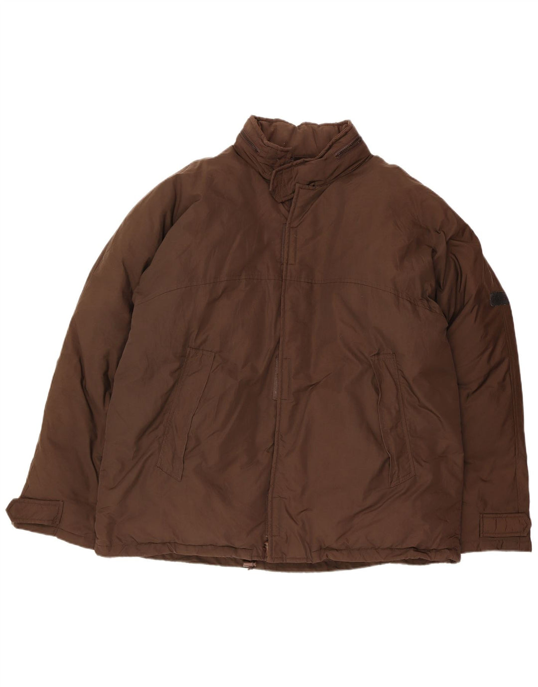 Jaqueta masculina acolchoada com capuz CALVIN KLEIN JEANS Reino Unido 42 XL marrom nylon