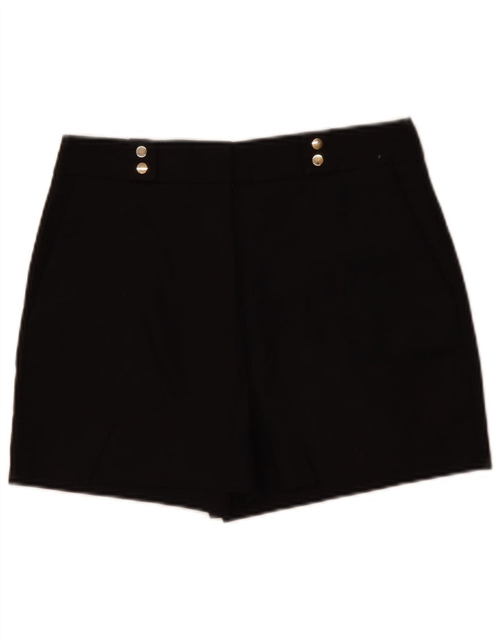 Zara Shorts feminino casual pequeno W26 algodão preto