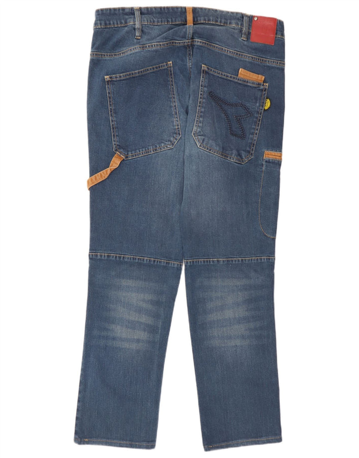Diadora Mens Cargo Straight Jeans W34 L30 Azul