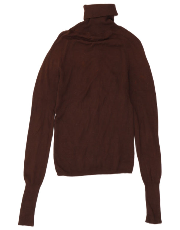 Suéter cardigã feminino Zara Reino Unido 8 pequeno rayon marrom