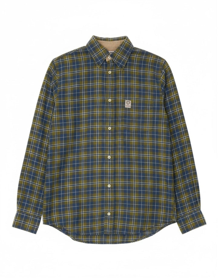 Camisa masculina de flanela Murphy & Nye Sailmakers grande algodão xadrez verde