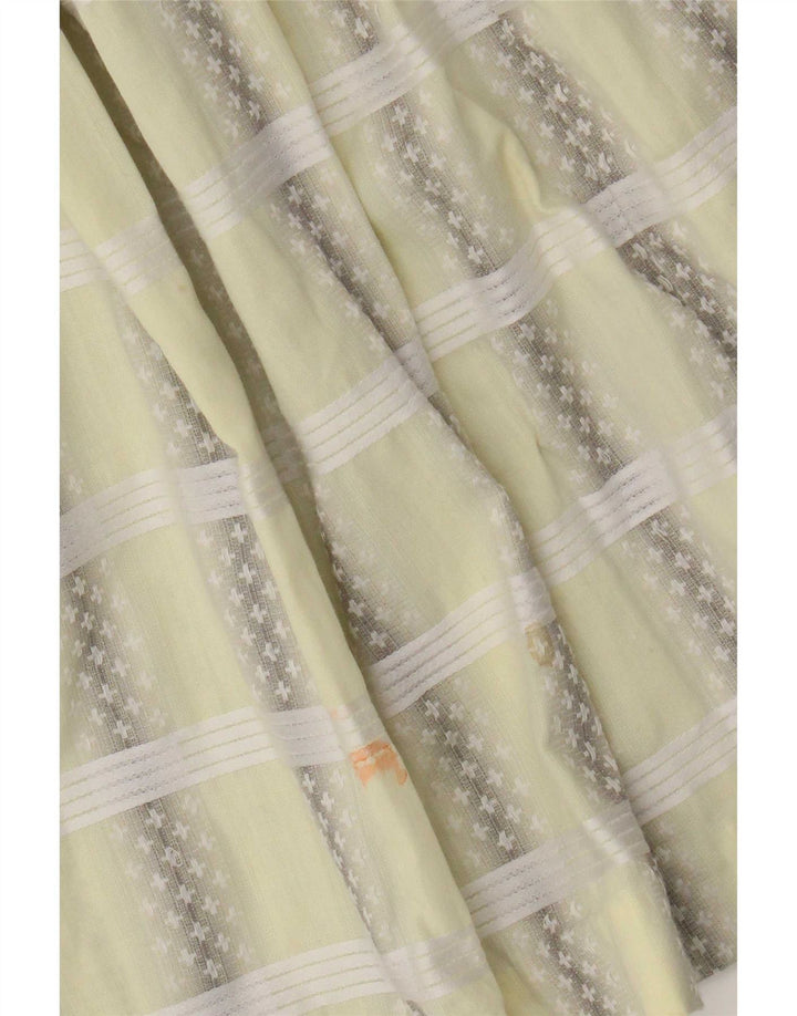 Saia plissada feminina vintage W26 pequena xadrez verde