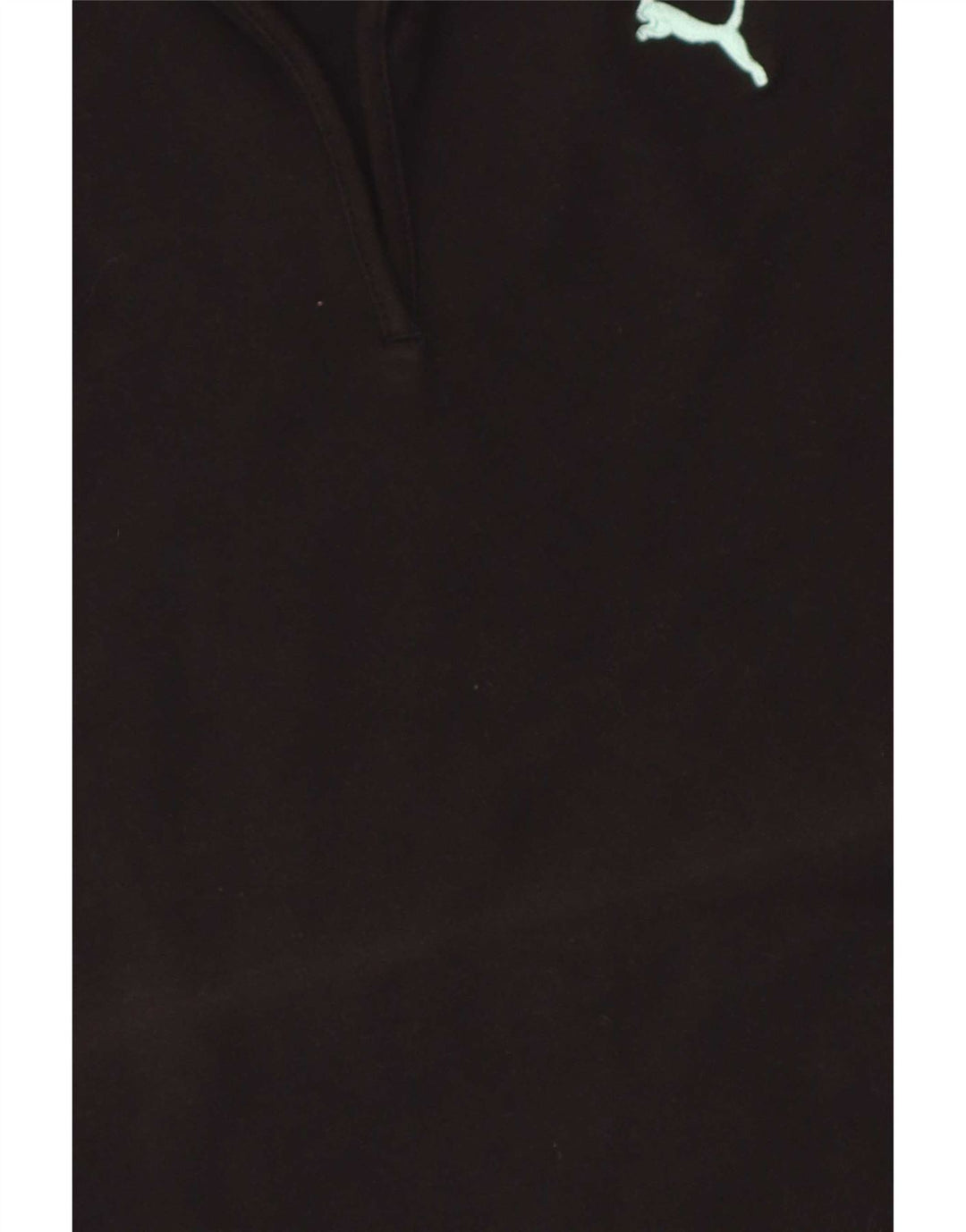 Camisa polo feminina Puma UK 10 pequena algodão preto