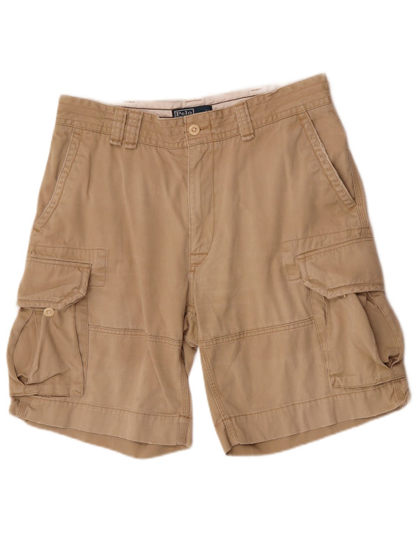 Polo Ralph Lauren Mens Cargo Shorts W35 Grande Algodão Bege