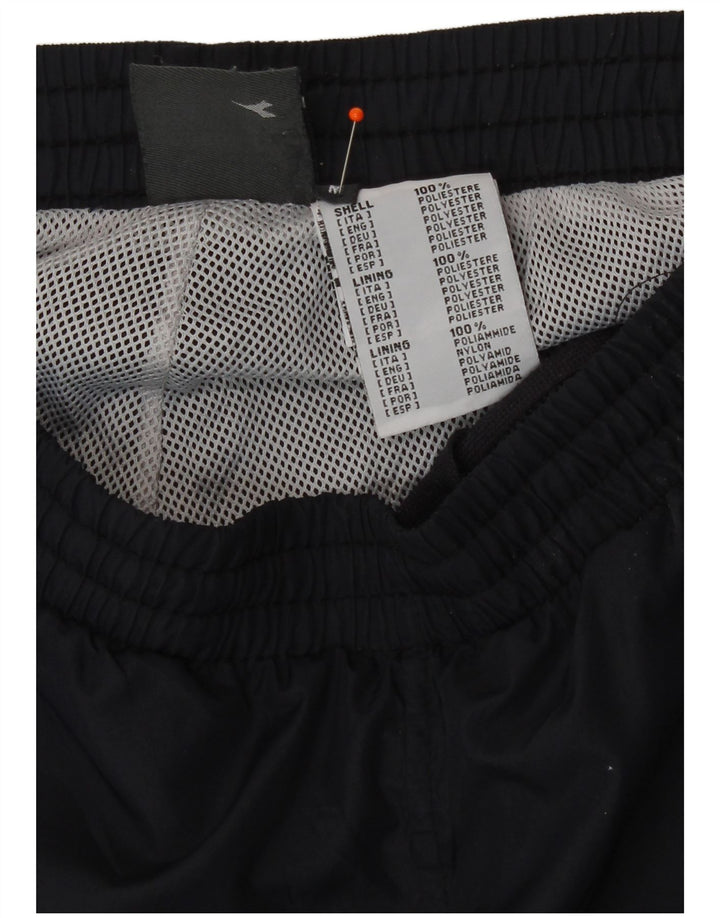 Calça de treino masculina Diadora Joggers médio poliéster azul marinho