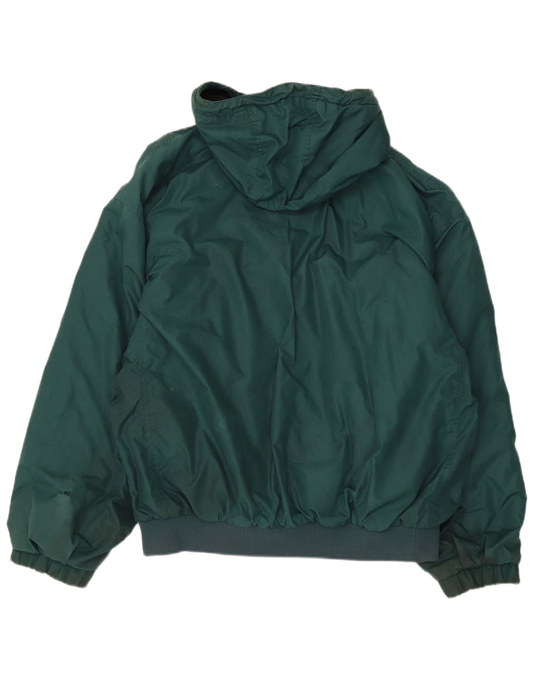 Jaqueta corta-vento masculina Columbia com capuz UK 40 grande verde