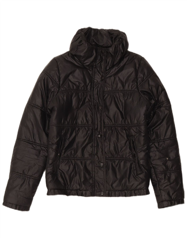Jaqueta acolchoada feminina Adidas EU 34 XS preto poliéster
